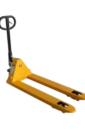Patín hidráulico angosto para tres toneladas A diferencia de los modelos estándar,  el Patín hidráulico angosto para tres toneladas presenta específicamente una medida de 21 pulgadas (54 cm) de ancho por 47 pulgadas (120 cm) de largo. Es evidente que un patín hidráulico angosto es una variante de la transpaleta manual estándar, que a diferencia de este se caracteriza por tener un ancho total menor en sus horquillas (generalmente entre 45 y 55 centímetros, en comparación con los 68 centímetros de un patín estándar).